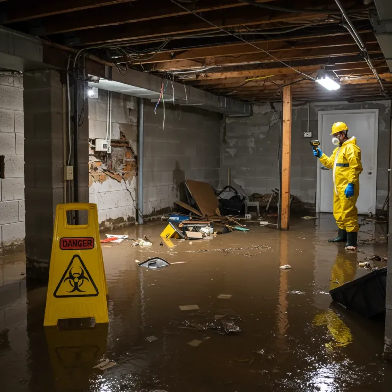 Flooded Basement Electrical Hazard in Punaluu, HI Property